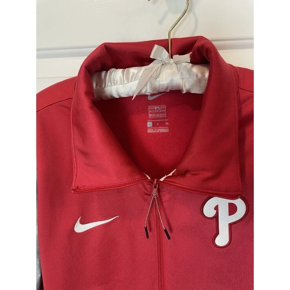 Nike Philadelphia Phillies Mens Full Zip Track Jacket Size Small Spring Unisex